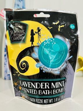 The Nightmare Before Christmas Lavender Mint Scented Bath Bomb